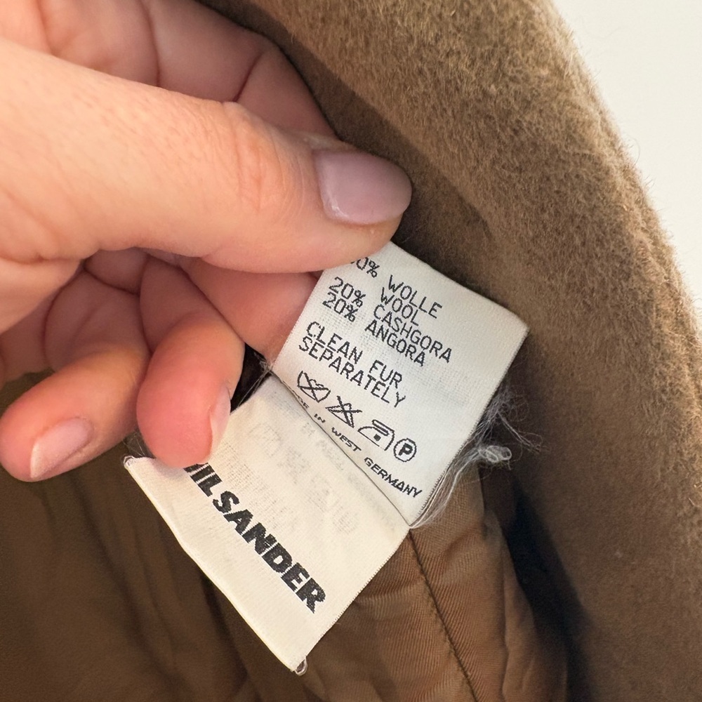 Vintage Jil Sander Tan Teddy Jacket with Plush Collar - Size 38 - Picture 4 of 12